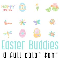 Easter Buddies Full Color Font
