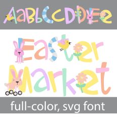 Easter Market Color Font