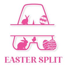 Easter Split Monogram Font