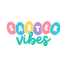 Easter Vibes SVG | Cute Easter SVG