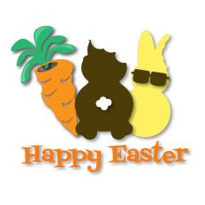 Easter, Spring,  Happy Easter Bites cut file