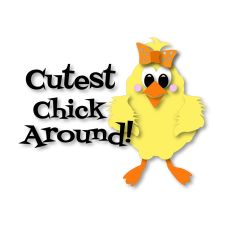 Easter, Spring, Cutest Chick Around- Adorable Baby Chick Cut File