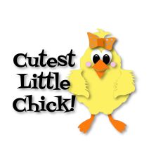 Easter, Spring, Cutest Little Chick  – Adorable Baby Chick Cut File