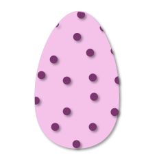 Easter, Spring, Polka Dot Egg - Cute Decorative Easter Cut File