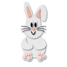 Easter,  Spring, Fluffy Bunny cut file