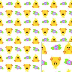 Easter Bunny Basket Baby Chick Digital Pattern