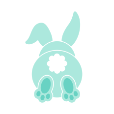 Cute Easter Bunny SVG | Easter SVG | Easter Clipart