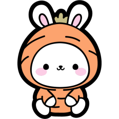 easter bunny in a carrot costume