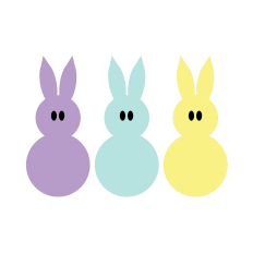 Spring EASTER Bunny Trio