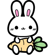 easter bunny with carrot