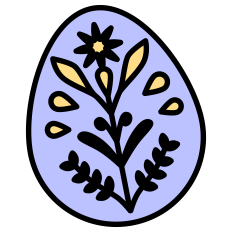 Floral Easter Egg