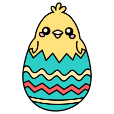 Chick Inside Easter Egg