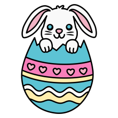 Bunny Inside Easter Egg
