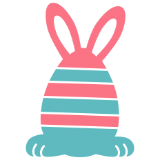 Easter Egg with Bunny Ears & Legs