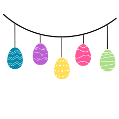 Easter Egg on a Ribbon