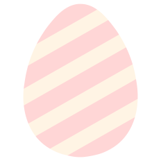 Striped Easter Egg