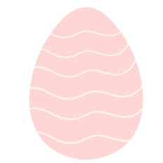Squiggly Lined Easter Egg