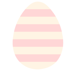Striped Easter Egg