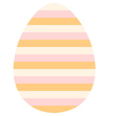 Striped Easter Egg