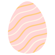 Squiggly Lined Easter Egg
