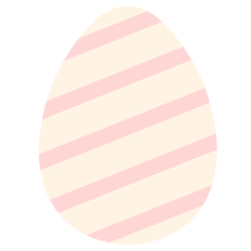 Striped Easter Egg