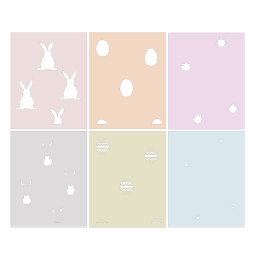 Easter layering stencil SVG, easter bunny, easter egg design, flower for card making, scrapbooking, journaling