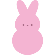easter peep bunny pink