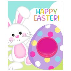 Easter Bunny Doh Party Favor Label Card