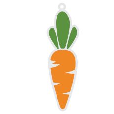 Carrot Easter basket tag