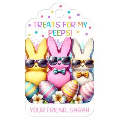 Easter Bunny Gift Tag Treats for My Peeps