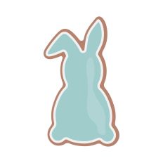 Easter Cookie Bunny Shape