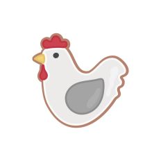Easter Cookie Hen Shape