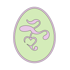 Easter Egg Heart