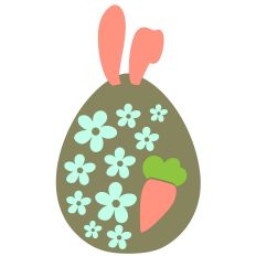 Easter egg with Bunny Ears 