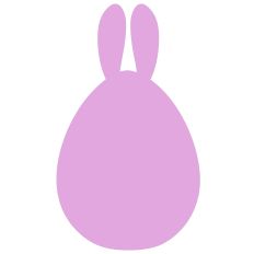 Easter egg with Bunny Ears