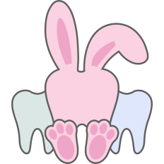 Easter Teeth Bunny Ears Dental Design