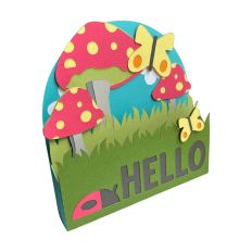 Mushroom Hello - 3D Box Card