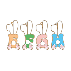 Easter tag alphabet - E F G H