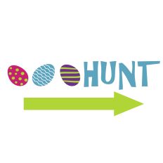 Easter Egg Hunt Arrow Sign 