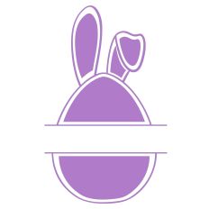 Easter Name Frame Cut File - Custom Name Frame 