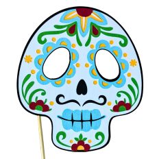 Day of the Dead El Caballero Skull Mask