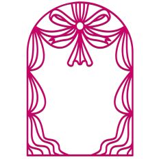 Elegant Baroque Ribbon Bow Arch Frame