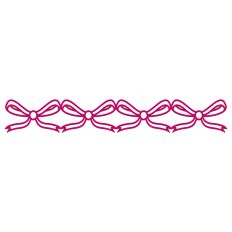 Elegant Ribbon Bow Repeating Border