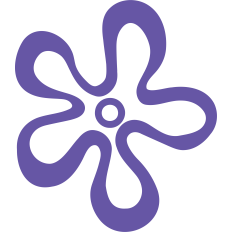 Retro Wavy Flower