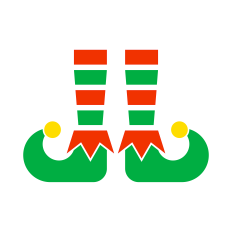 Elf Feet SVG | Elf SVG | Christmas SVG