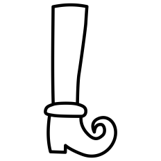 Elf Shoe Outline