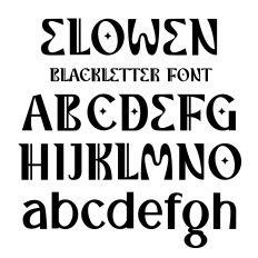 Elowen Modern Blackletter Font
