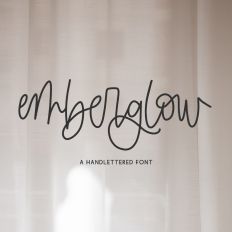 Emberglow Handlettered Calligraphy Font