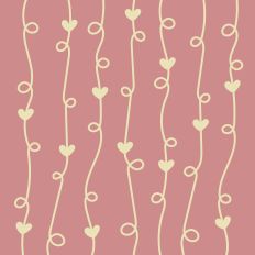 Entangled hearts pink and yellow printable pattern