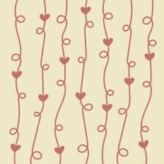 Entangled hearts yellow and pink printable pattern